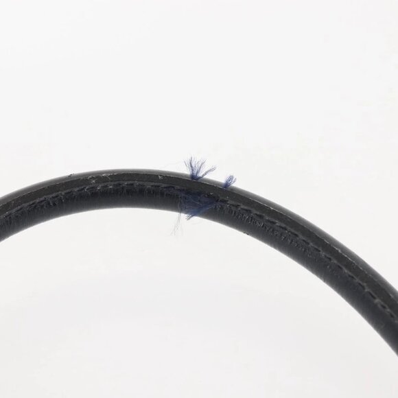 Christian Dior Honeycomb Canvas Hand Bag Navy Gold Auth BA6027 - Picture 9 of 16